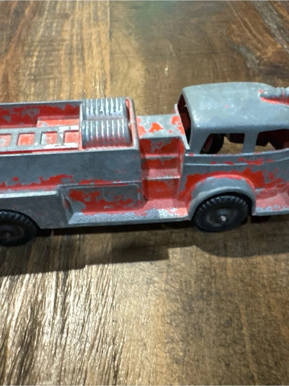 2 Vintage-1950 Hubley fire truck and Hubley wrecker die cast